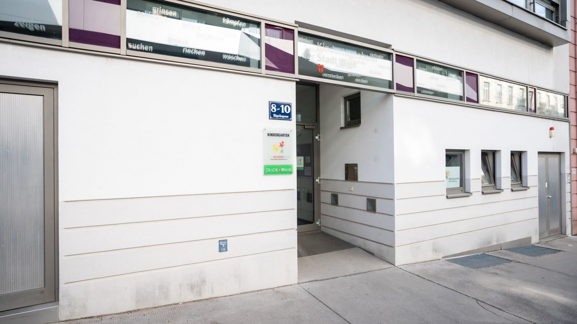 copyright: MA 10/ DAVID BOHMANN Gebäude Kindergarten Hägelingasse 8-10