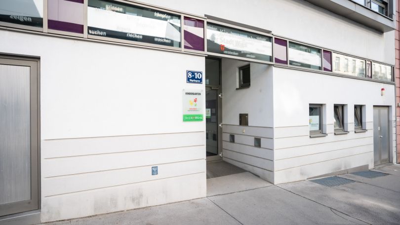 copyright: MA 10/ DAVID BOHMANN Gebäude Kindergarten Hägelingasse 8-10