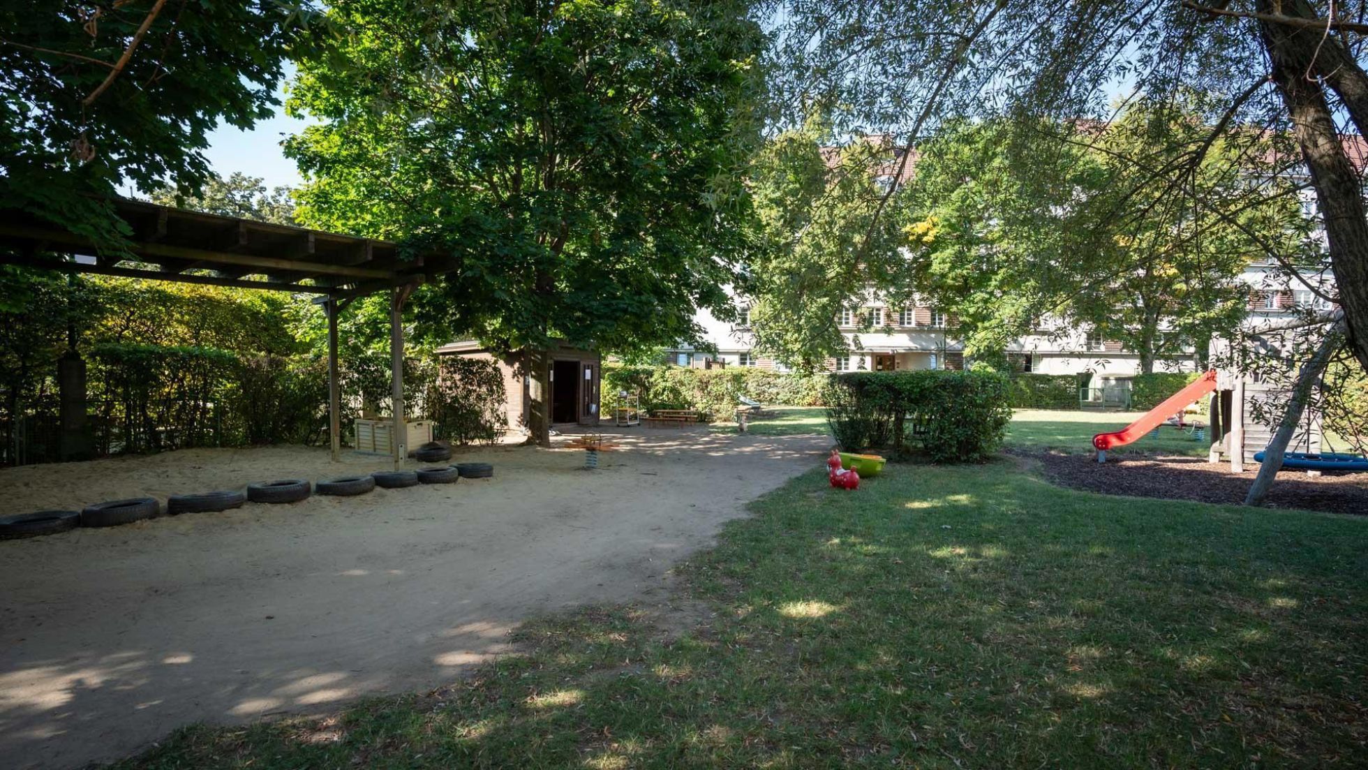 copyright: MA 10/ DAVID BOHMANN Außenbereich Kindergarten Heinrich-Collin-Straße 13