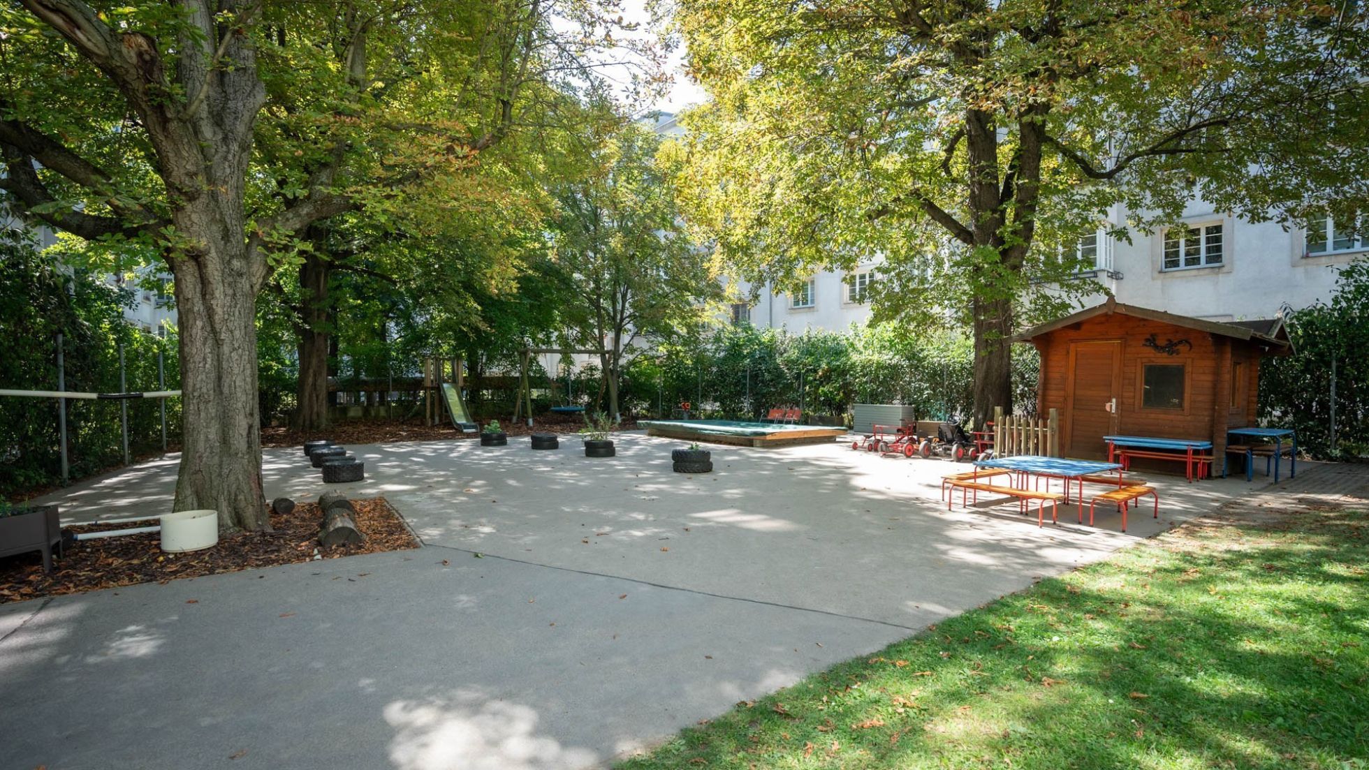 Außenbereich Kindergarten Linzer Straße 128