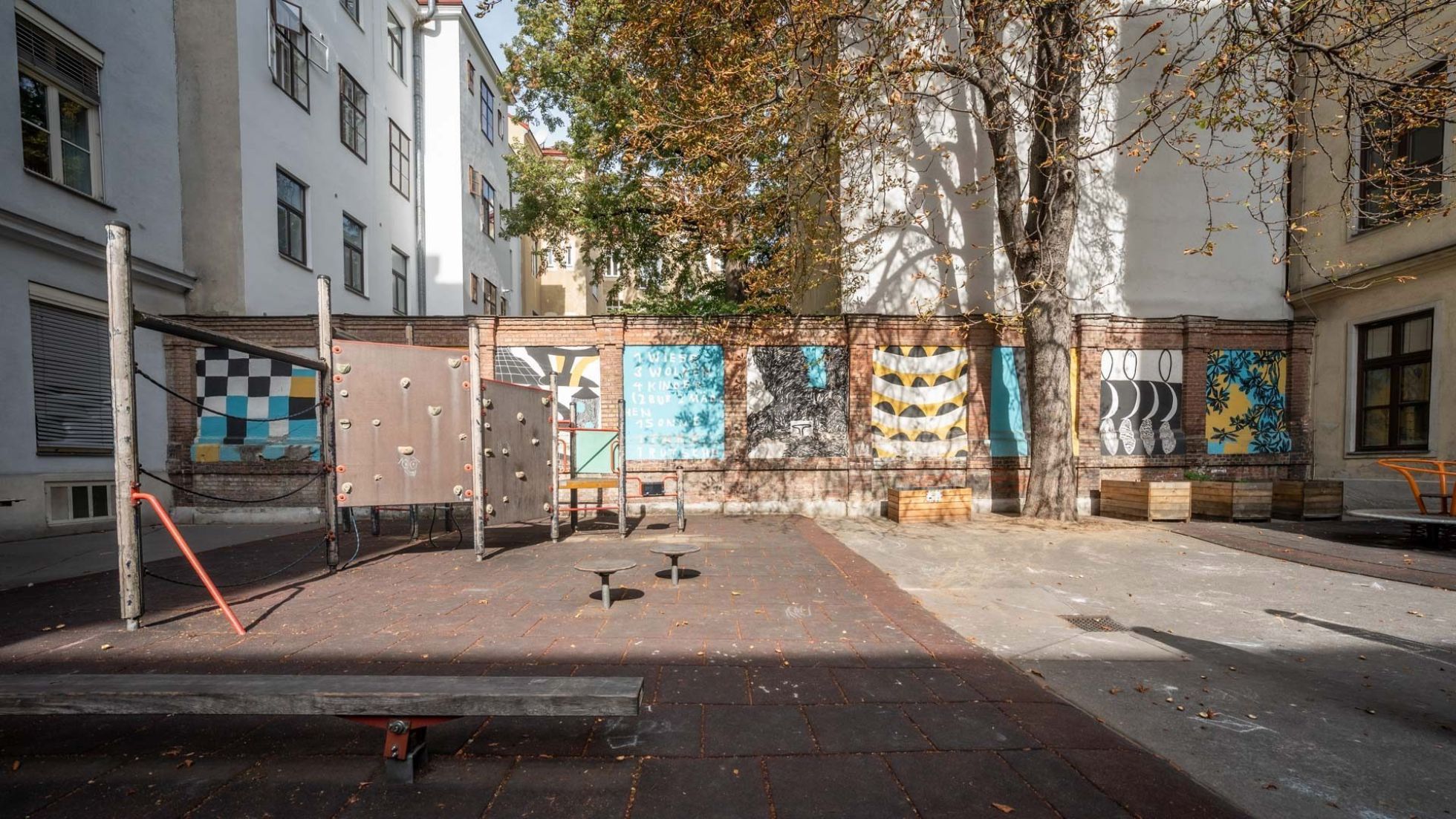 copyright: MA 10/ DAVID BOHMANN Außenbereich Kindergarten Selzergasse 19