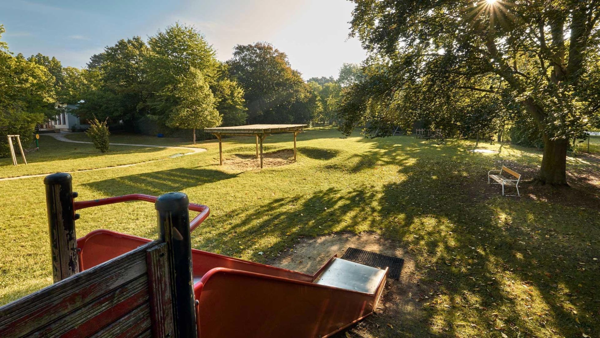 copyright: MA10/Markus Wache Außenbereich Kindergarten Auer-Welsbach-Park 1