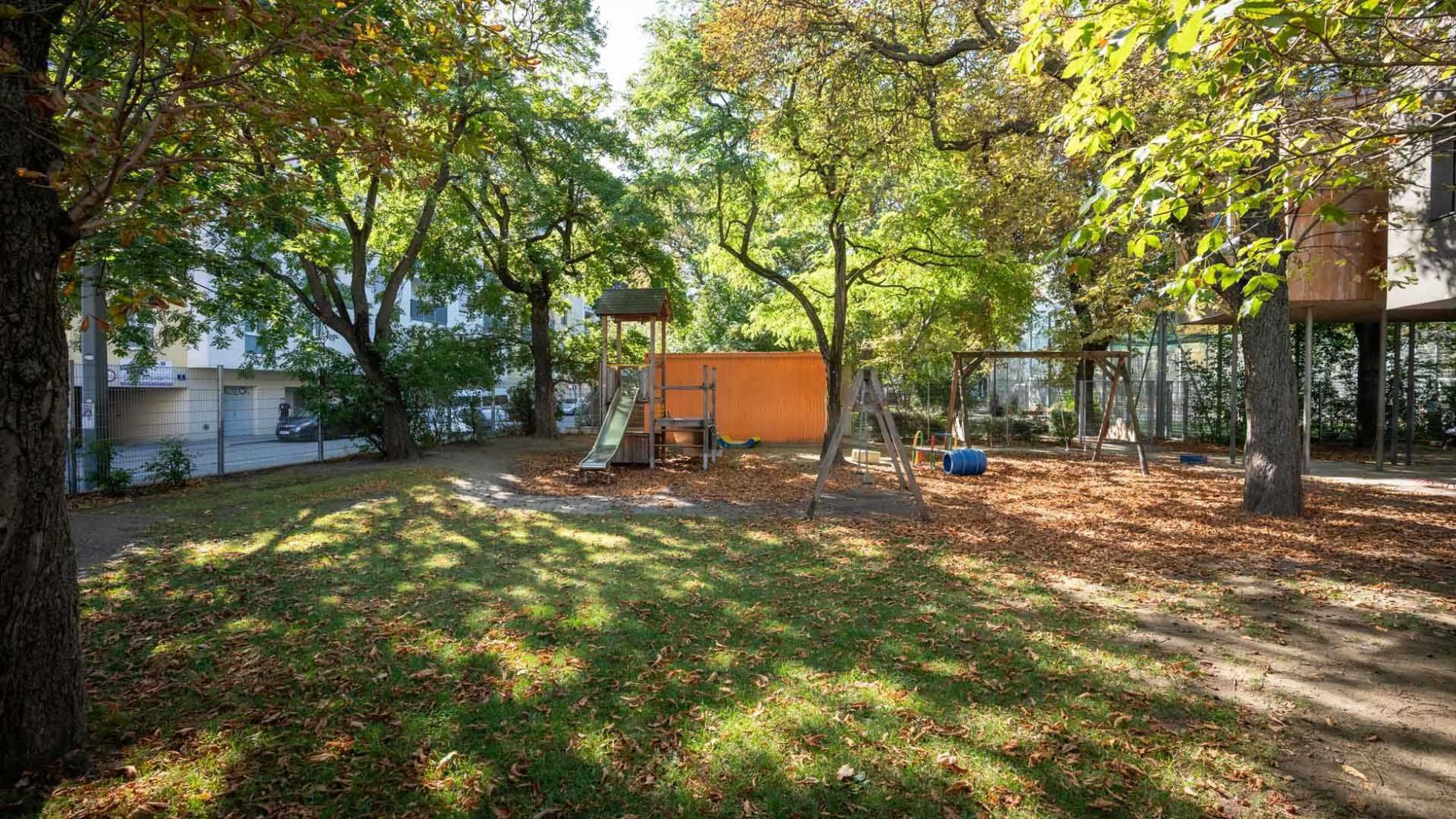 Außenbereich Kindergarten Gudrunstraße 163a