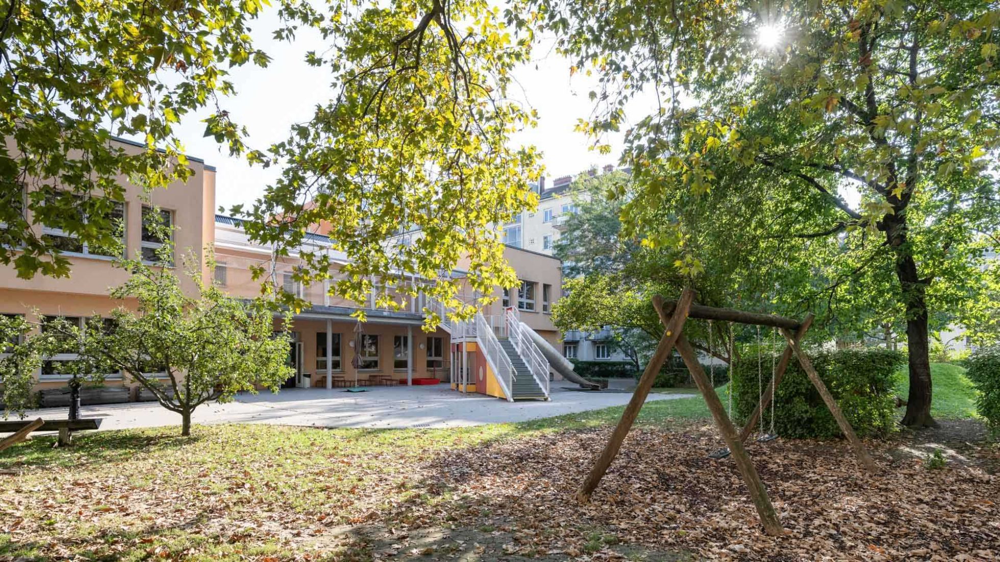 Außenbereich Kindergarten Engerthstraße 237