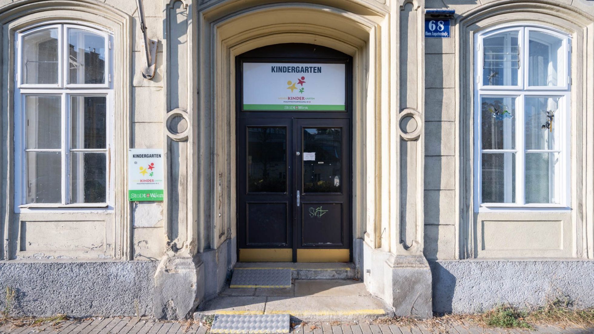 copyright: MA 10/Johannes Wiedl Gebäude Kindergarten Obere Augartenstraße 68