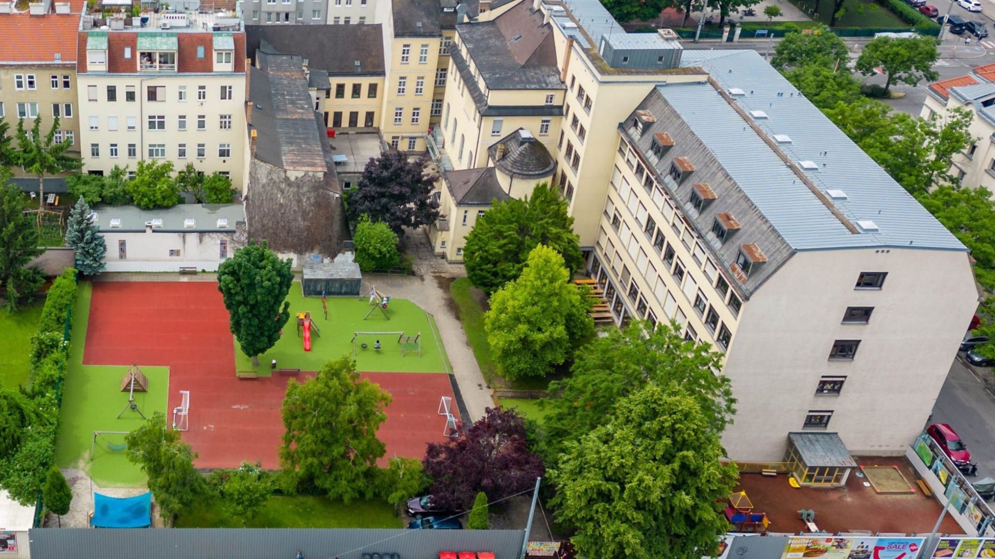 Außenbereich Kindergarten Schüttaustraße 41-43