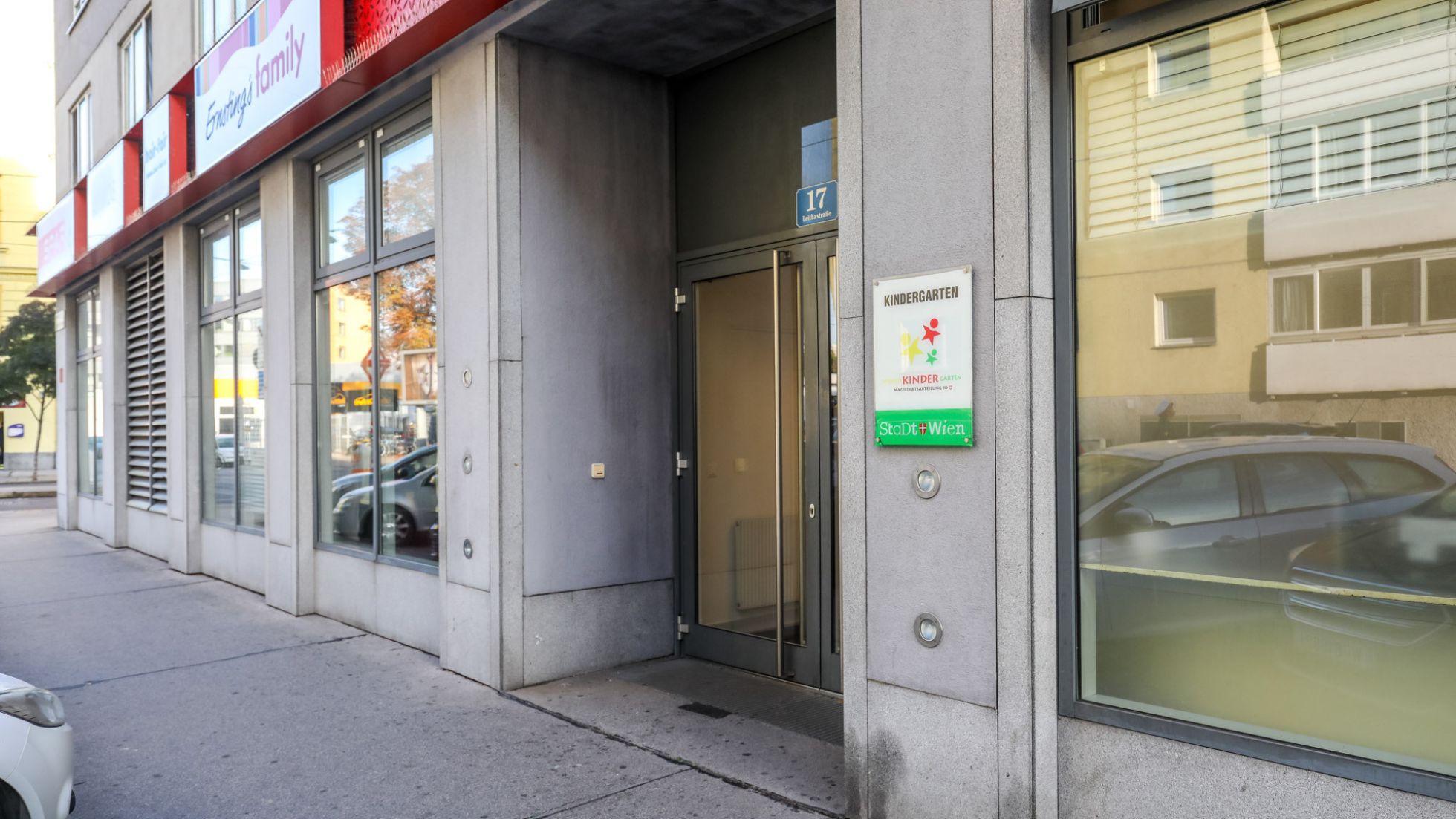 Gebäude Kindergarten Leithastraße 17-23