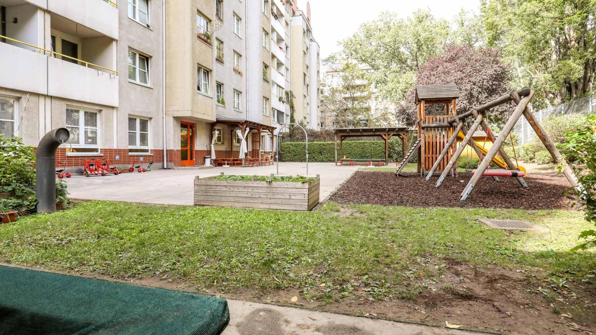 Außenbereich Kindergarten Vorgartenstraße 35