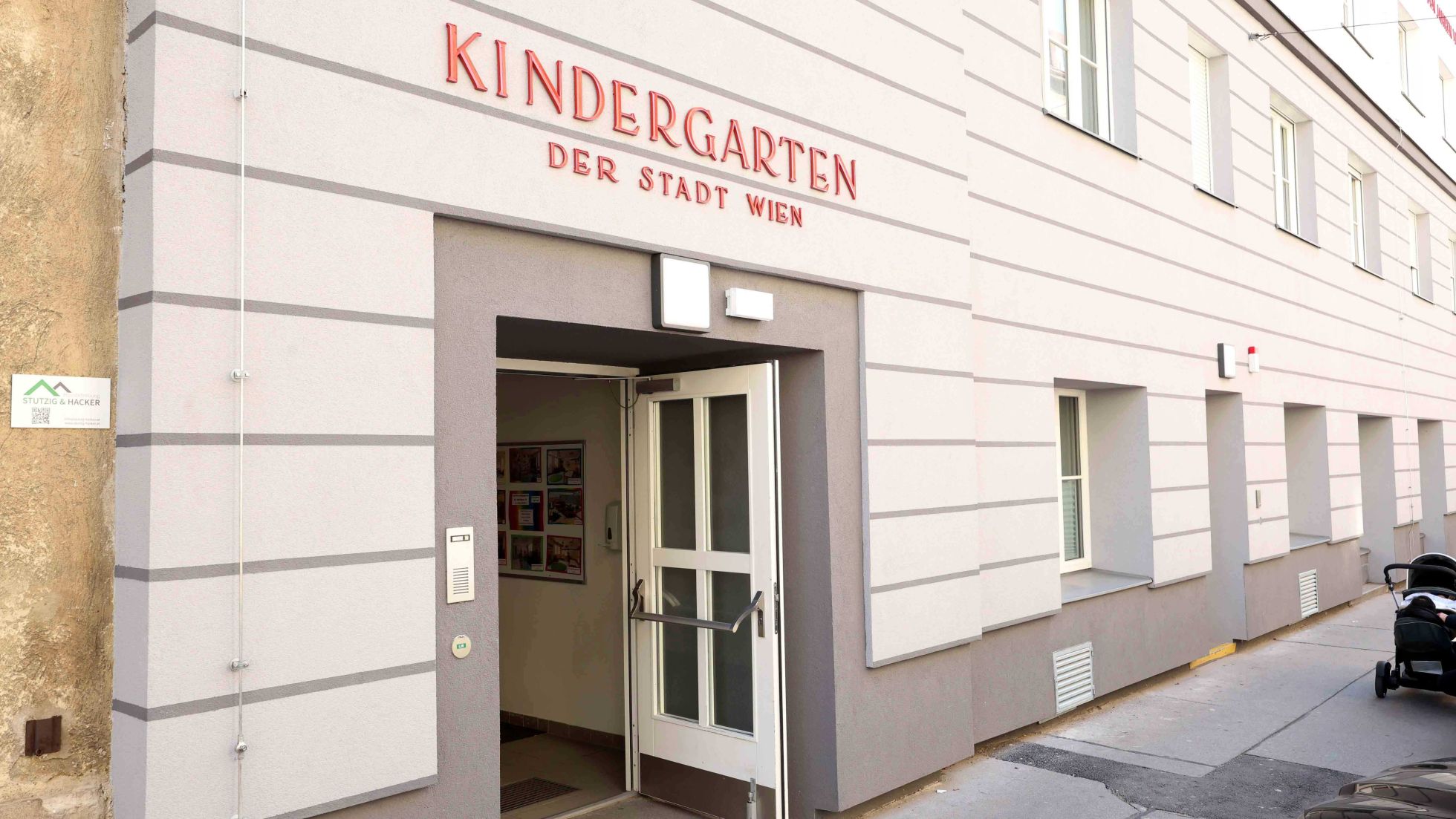 Aussenansicht Kindergarten 1160_Haberlgasse 76