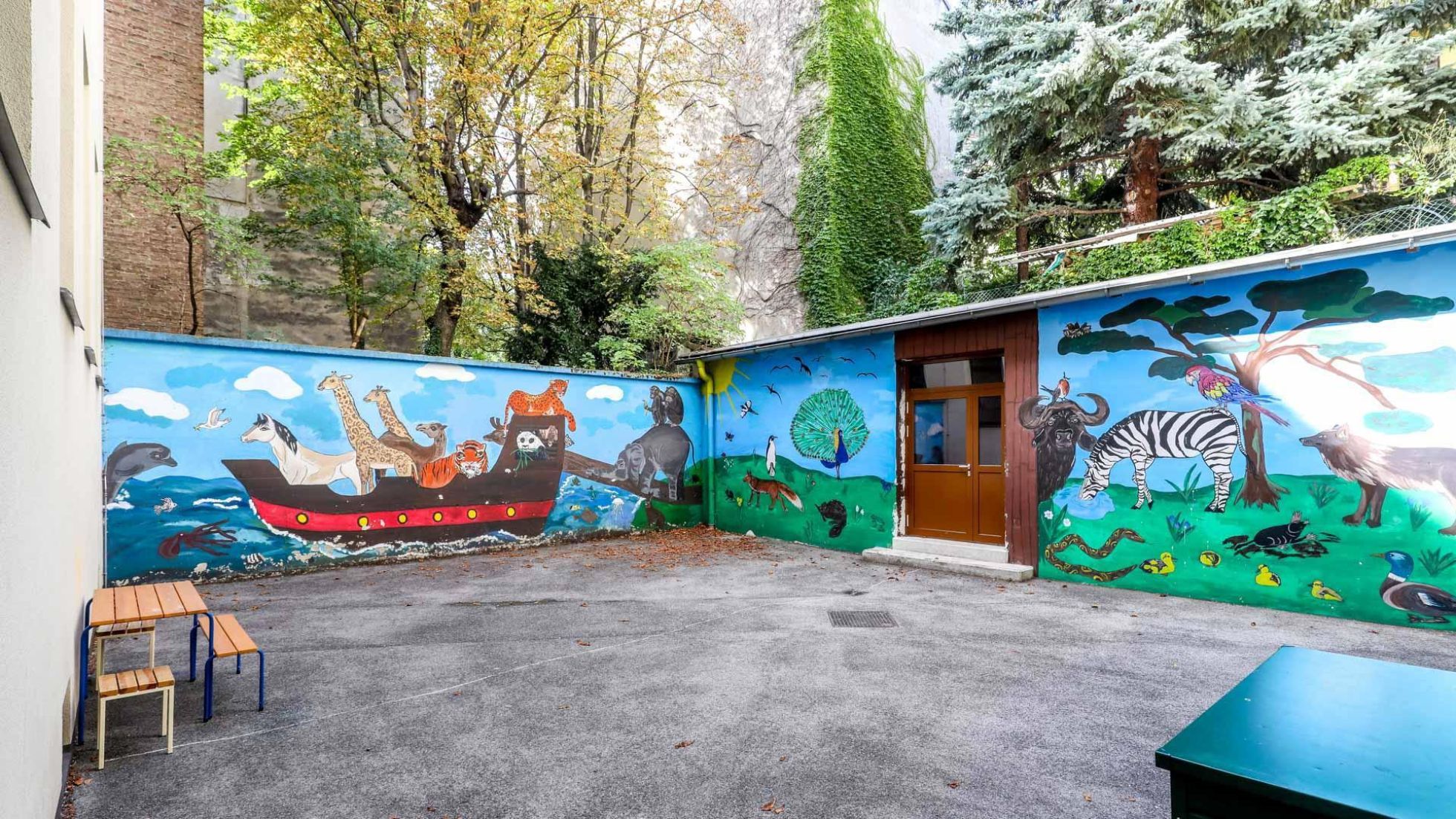 copyright: MA10/Christian Fürthner Außenbereich Kindergarten Pantzergasse 25