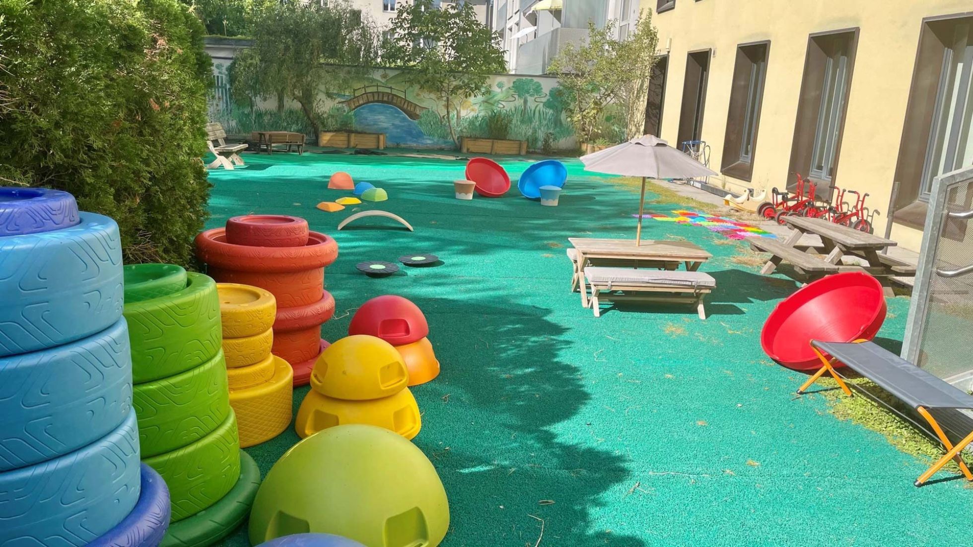 Außenbereich Kindergarten Hietzinger Kai 13