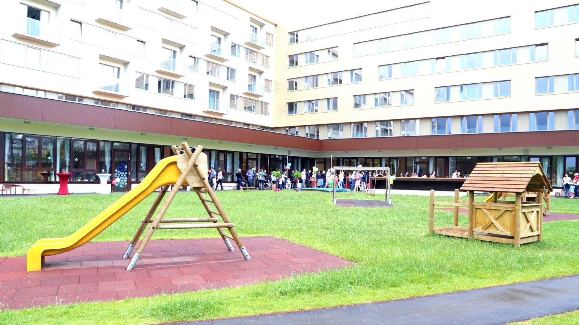 Außenbereich Kindergarten Ausstellungsstraße 40