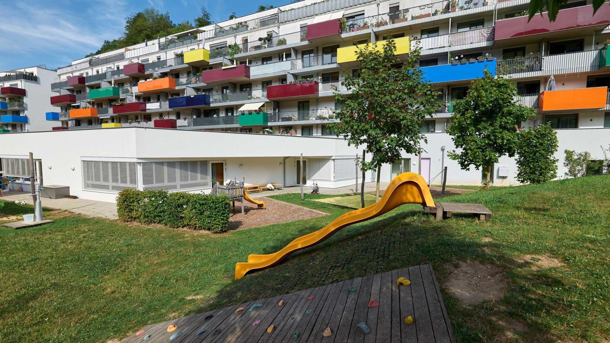 Außenbereich Kindergarten Kaltenleutgebner Straße 22-24