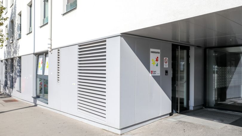 copyright: MA10/Christian Fürthner Gebäude Kindergarten Laaer-Berg-Straße 47c
