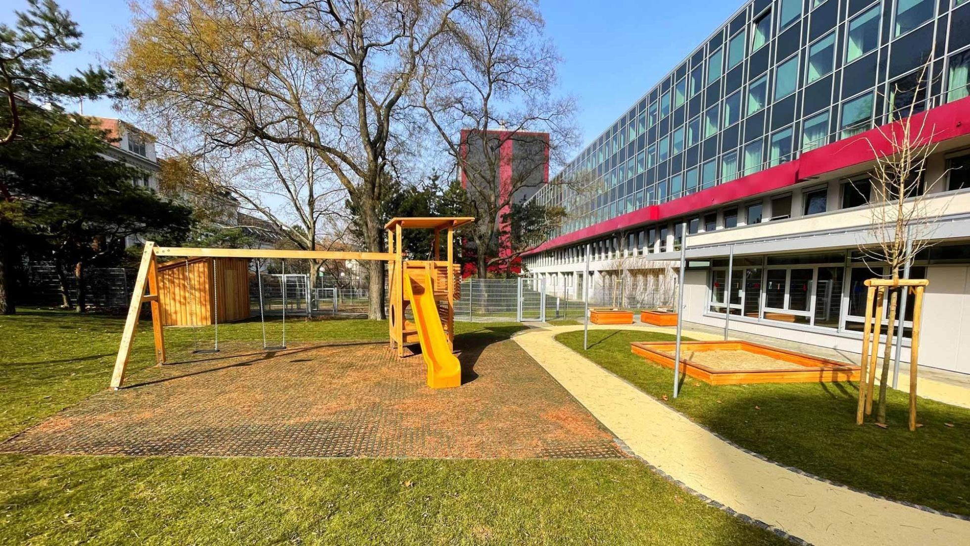 Außenbereich Kindergarten Schönburgstraße 1a