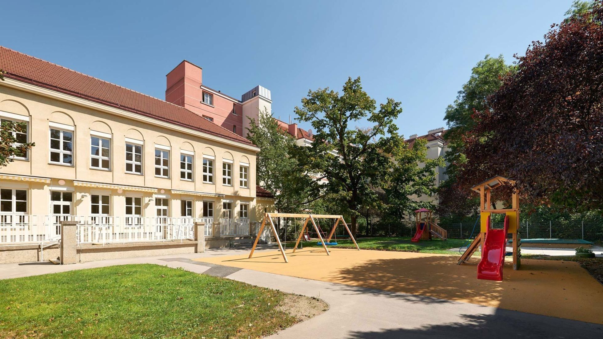Außenbereich Kindergarten Siebenbrunnengasse 34-36