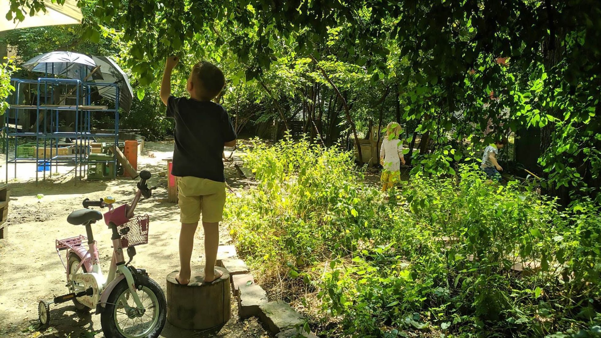copyright: Kindergruppe Minifee – Horst Soecknick Außenbereich Kindergarten Karolinengasse 33/1