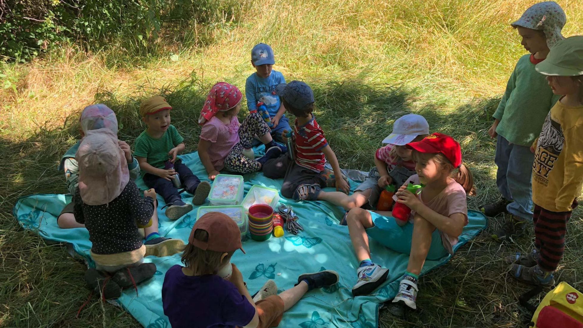 Außenbereich Kindergarten Goldschlagstraße 139