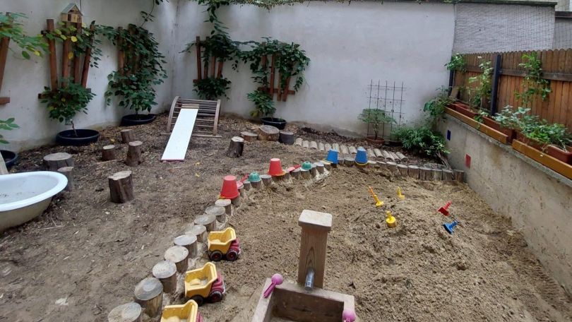 Außenbereich Kindergarten Bernardgasse 39