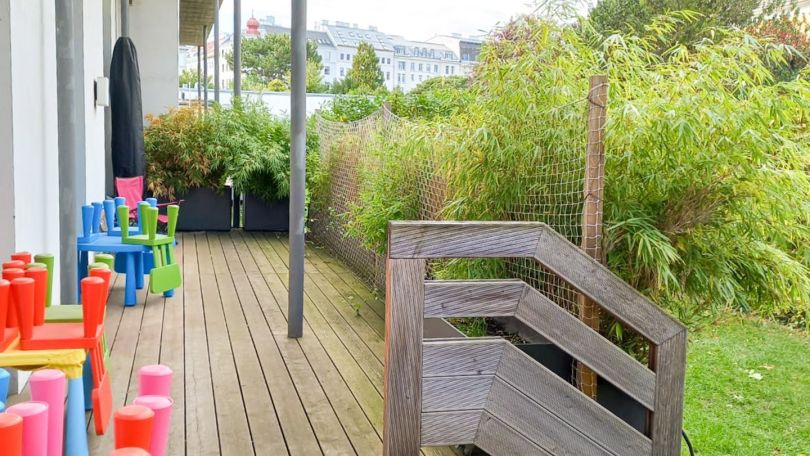 Außenbereich Kindergarten Landstraßer Gürtel 3