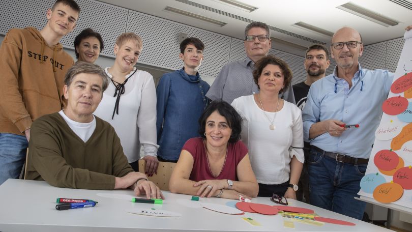 Gruppenfoto eines Workshops.