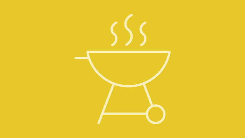 Illustration von einem Griller