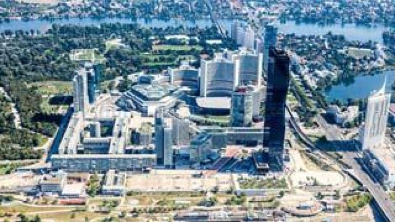 Hochhäuser der Donaucity