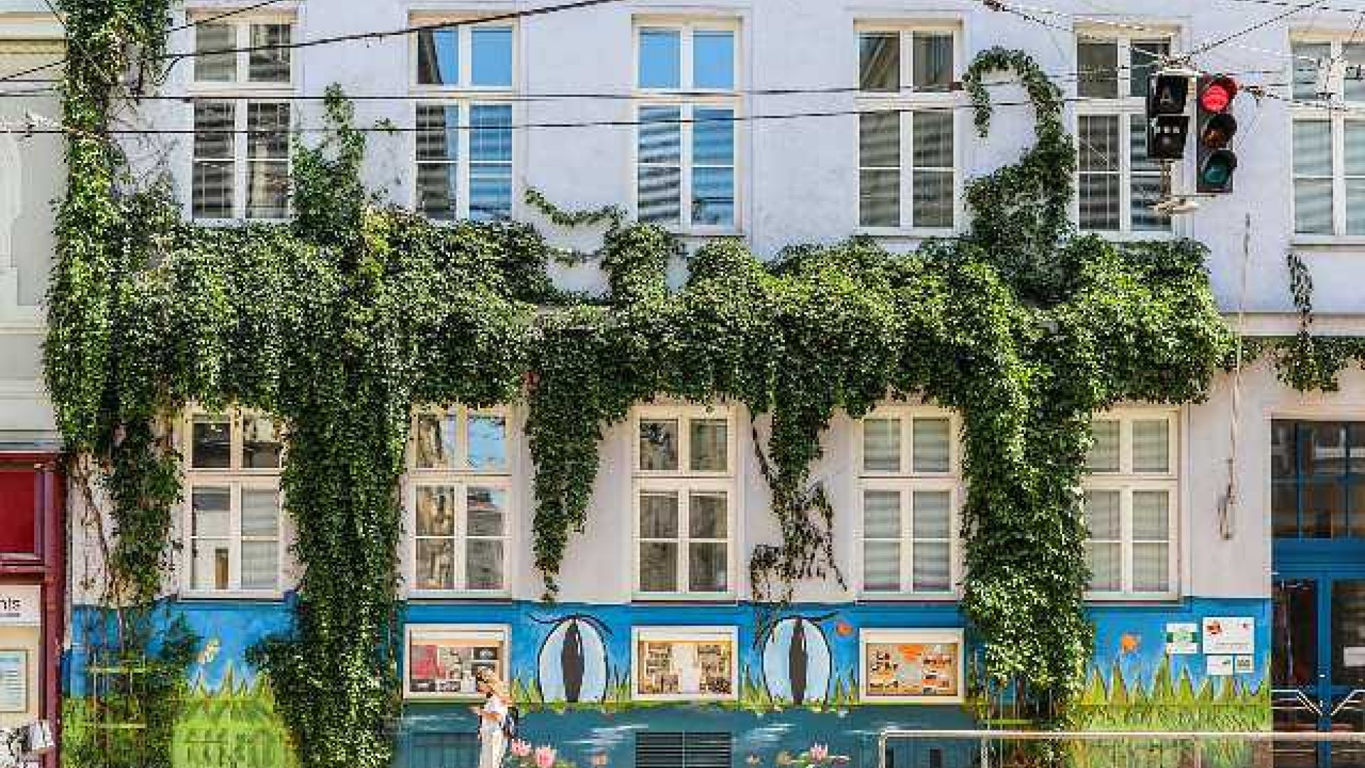 Haus mit begrünter Fassade