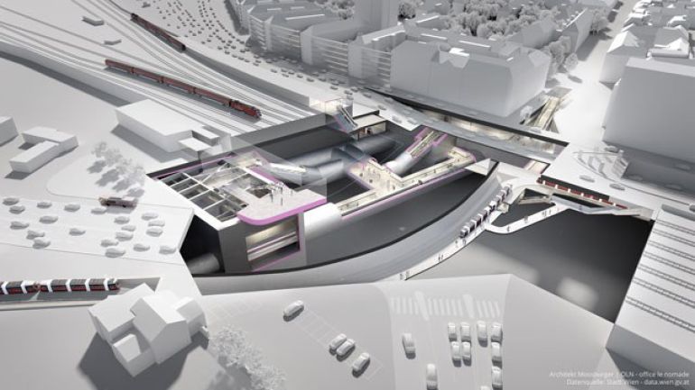 Visualisierung der künftigen U-Bahn-Station