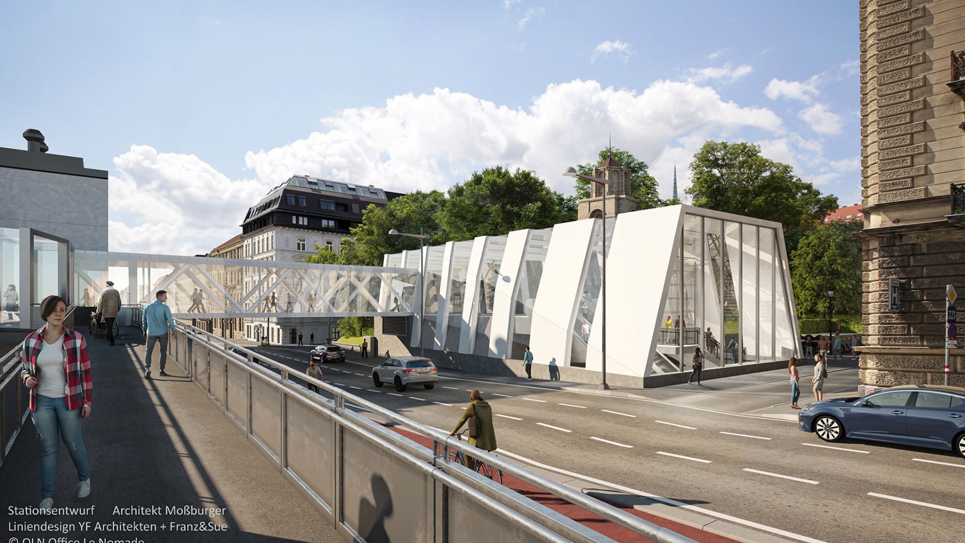 Visualisierung der künftigen U-Bahn-Station