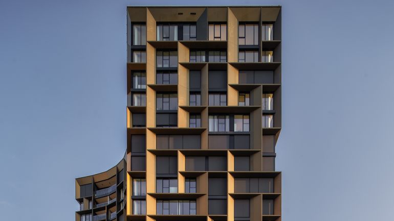 copyright: modernes Hochhaus Ausschnitt