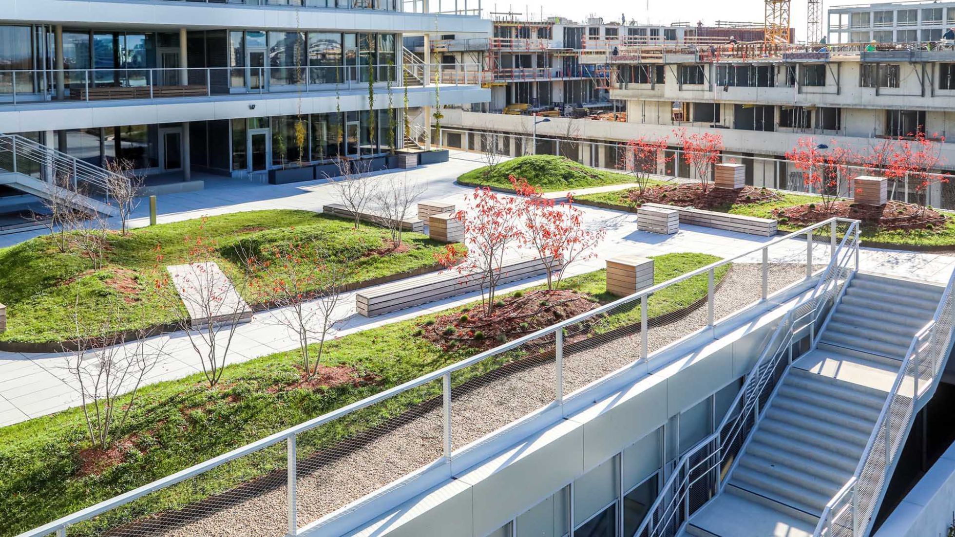 Modernes Schulgebäude