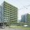 copyright: tschinkersten fotografie Mehrere moderne mehrstöckige Wohnbauten mit grünen Balkongittern, davor eine Straße