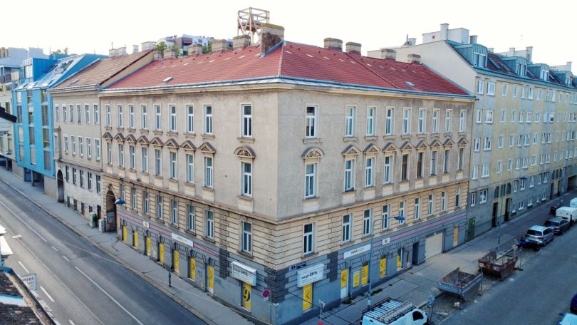 Eckansicht eines Gründerzeithauses