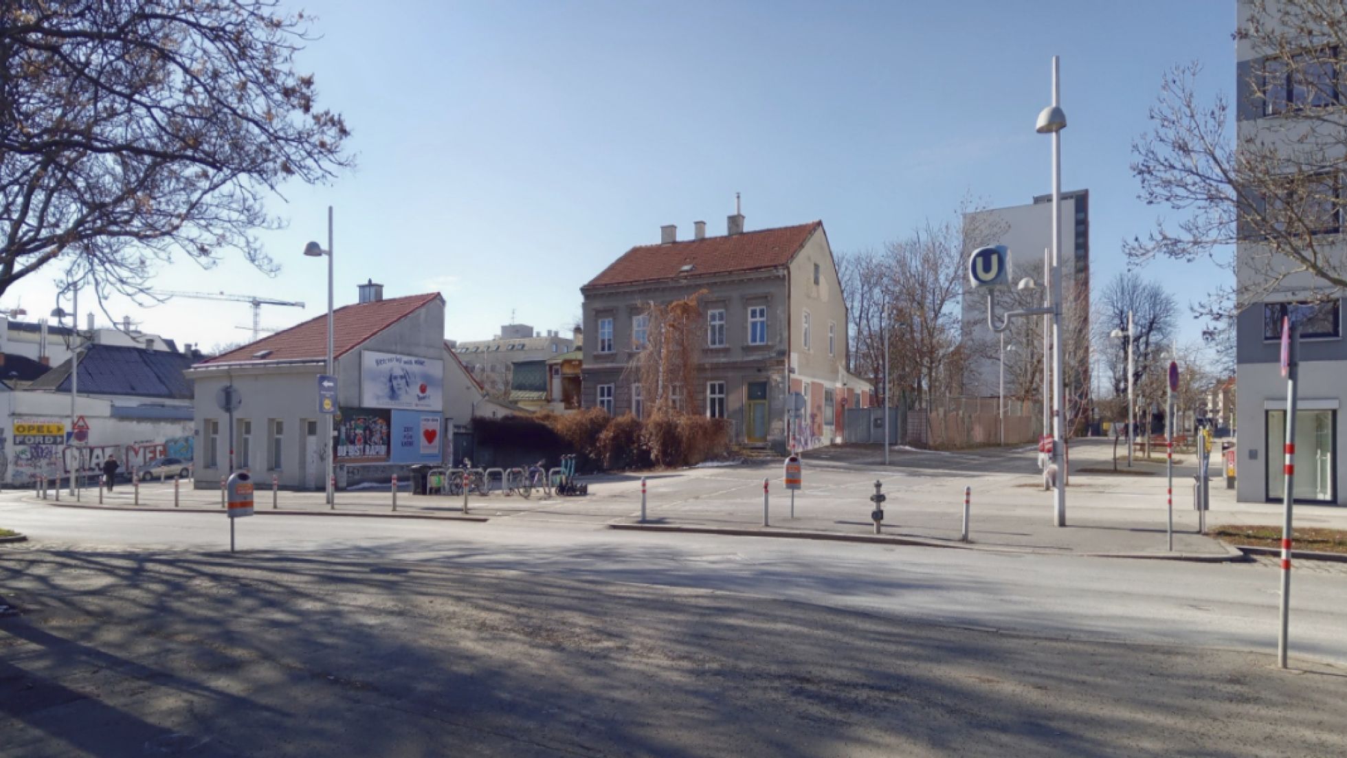U-Bahnstation, Wohnhäuser