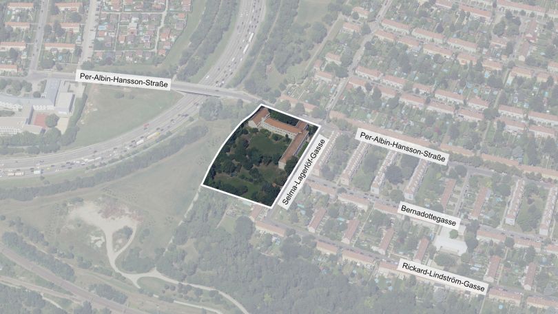 Schrägluftbild über Bearbeitungsgebiet