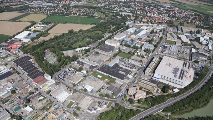 copyright: Vienna Business Districts Luftbild von Werksbegäuden