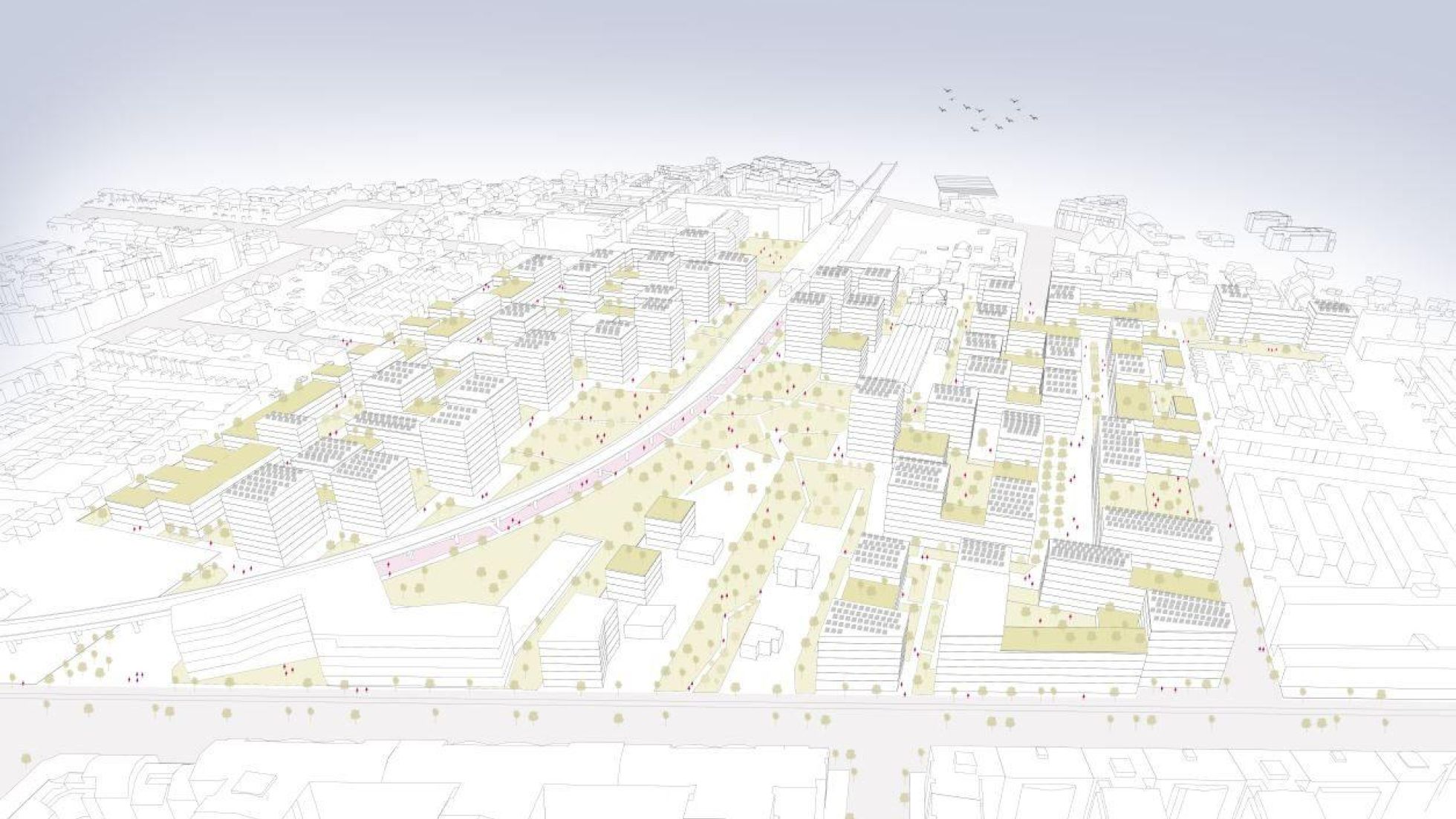 copyright: stadtland Visualisierung des Projektgebietes