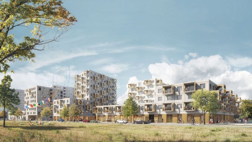 Rendering Wohnprojekt "Das 3/4 terl - Gemeinsam im Takt"