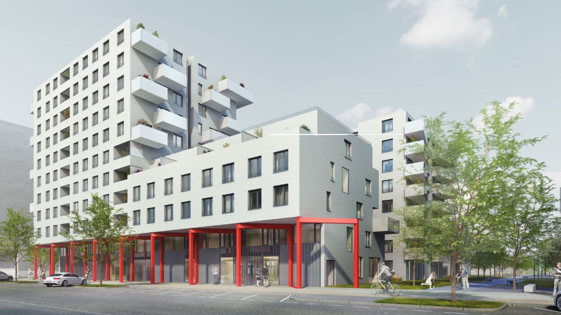 Visualisierung Wohnprojekt "BE:WOHNEN"