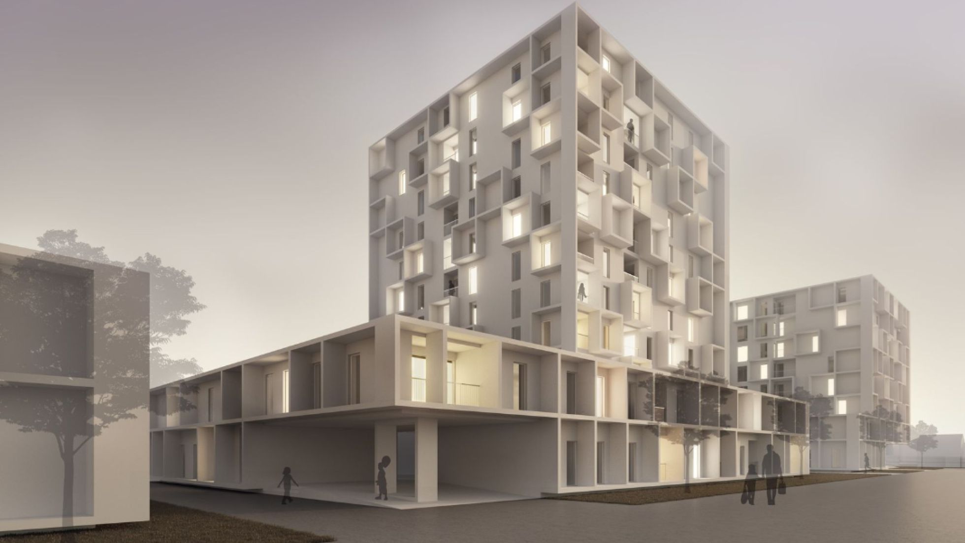 Rendering Wohnprojekt "CUUUBE"