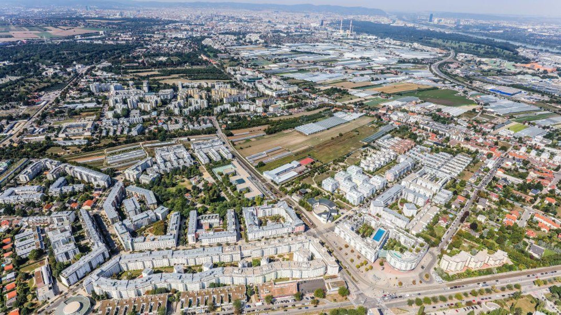 copyright: Stadt Wien Schrägluftbild des Projektgebietes