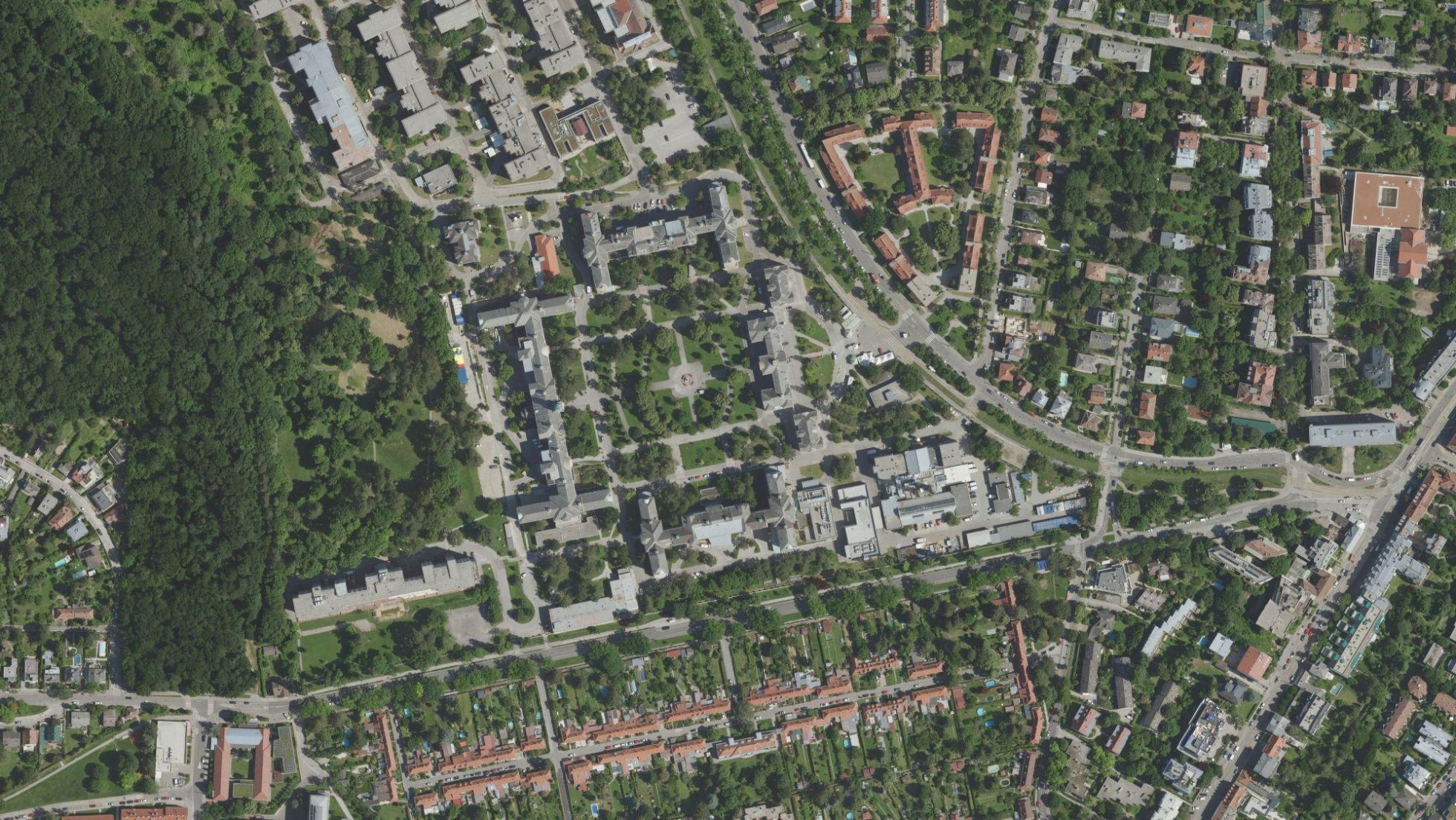 Luftbild Klinik Hietzing