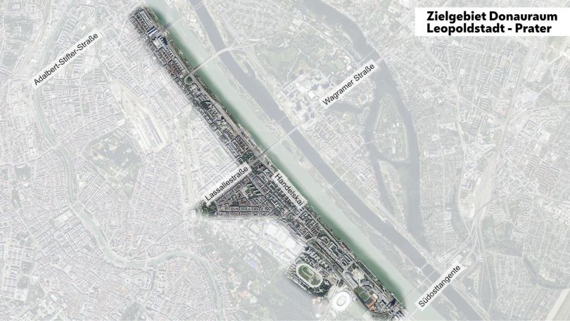 Stadtplan mit Gebietseingrenzung