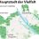 copyright: Stadt Wien Visualisierung des Gebiets Breitenlee im Wiener Stadtgebiet mit Text "Hauptstadt der Vielfalt"