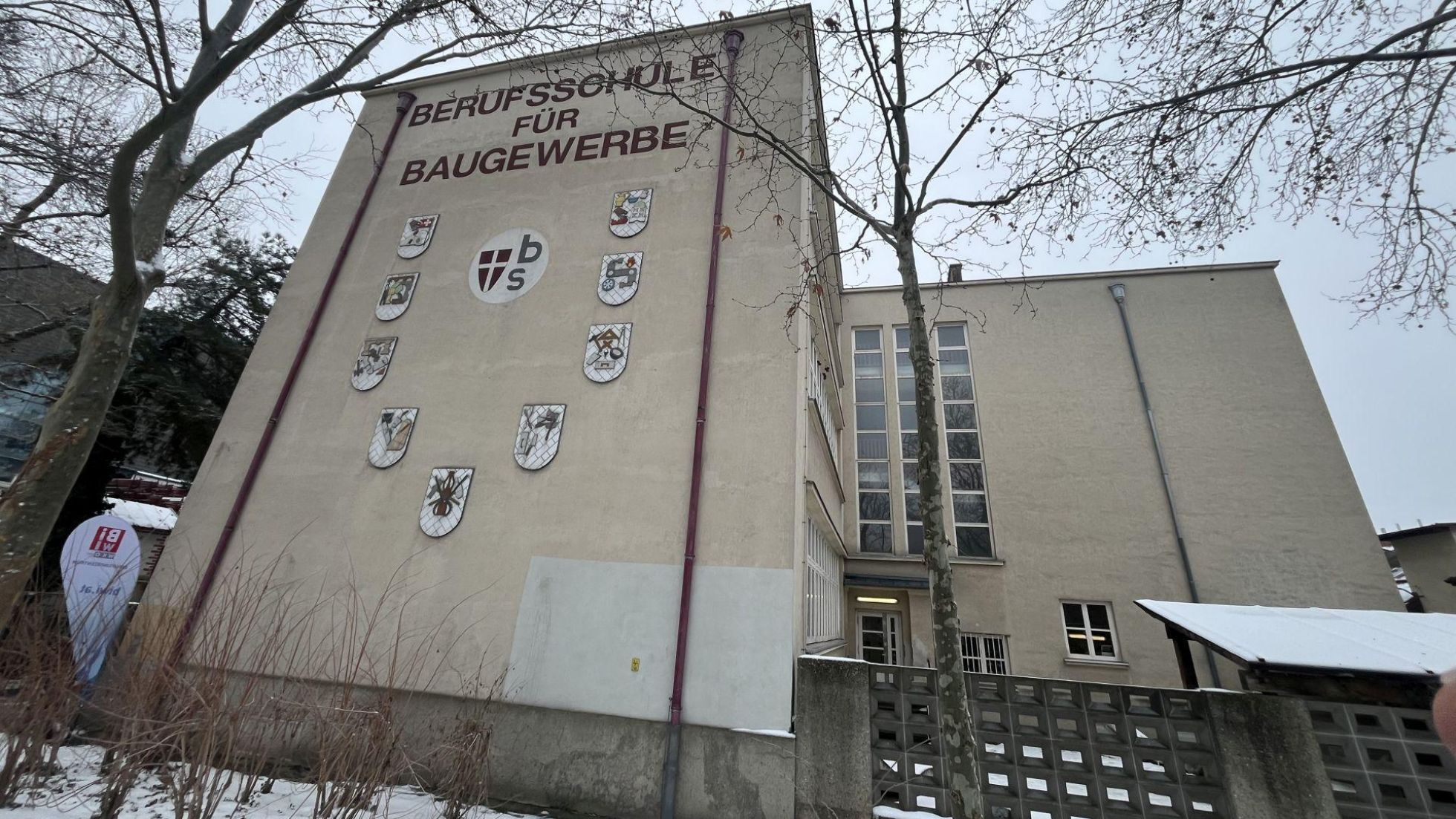 copyright: Stadt Wien Gebäude der Berufsschule für Baugewerbe