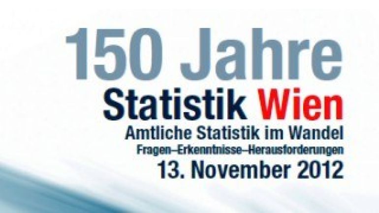 Schriftzug 150 Jahre Statistik