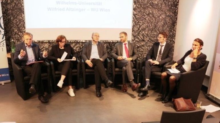 Podiumsdiskussion bei der Veranstaltung"Technologischer Wandel und Ungleichheit"