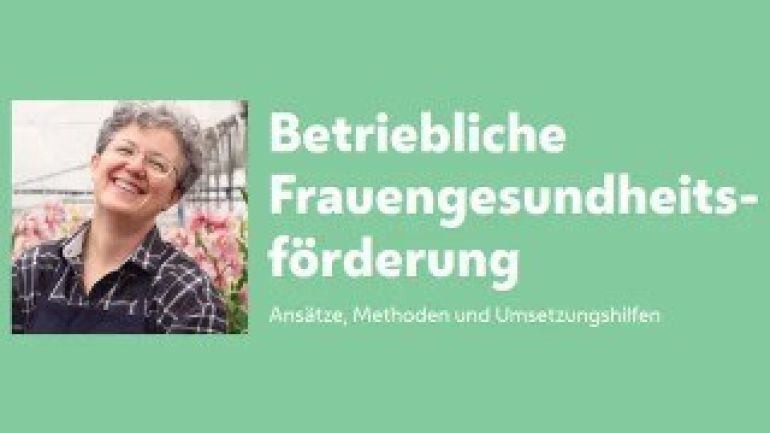 Cover des Handbuchs für betriebliche Frauengesundheitsförderung
