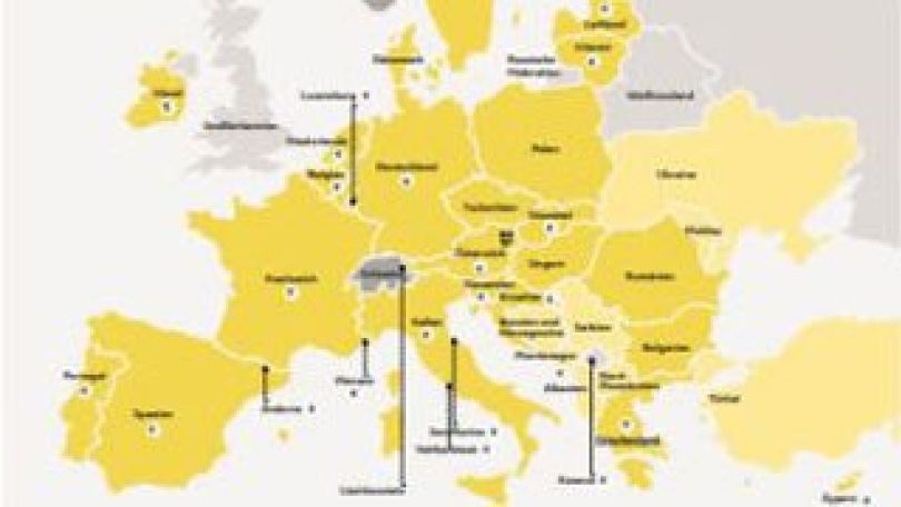 Politische Karte von Europa